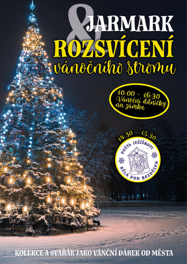 Adventní jarmark s rozsvícením stromu v Bělé pod Bezdězem
